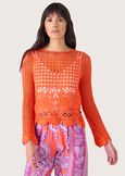 Maia 100% cotton jersey ARANCIO SUNRISE Woman image number 1