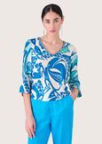 Blusa Carolys 100% viscosa BLUE PACIFIC Donna immagine n. 1