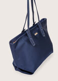 Bally satin shopping bag BLUE DARK BLUE Woman image number 2