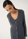 Cardigan Cassy lungo scollo a V GRIGIO Donna immagine n. 3