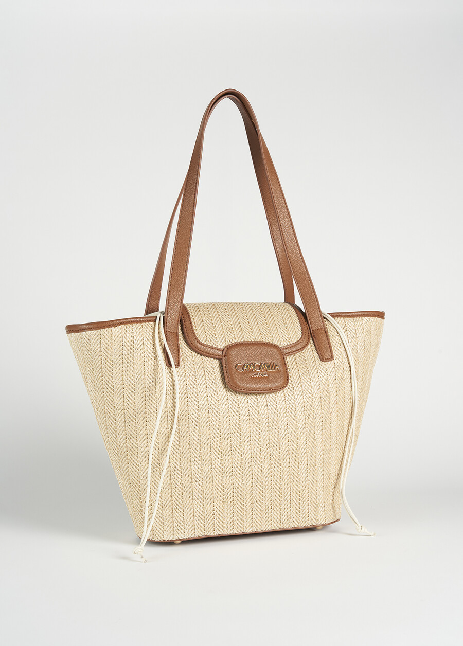 Breina raffia shopping bag BEIGE AVENABEIGE Woman , image number 2