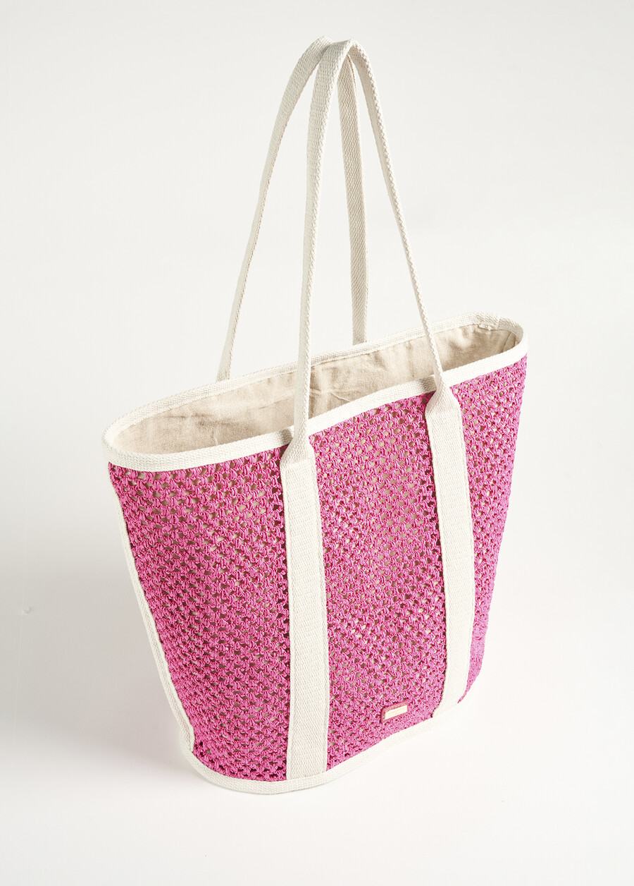 Borsa shopping Bossa in ecopelle VIOLA MAGENTAVERDE GARDEN Donna , immagine n. 3