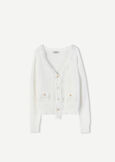 Cardigan Cloe in filo BIANCO WHITE Donna immagine n. 4