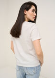 Sonia T-shirt with applications BIANCO WHITE Woman image number 4