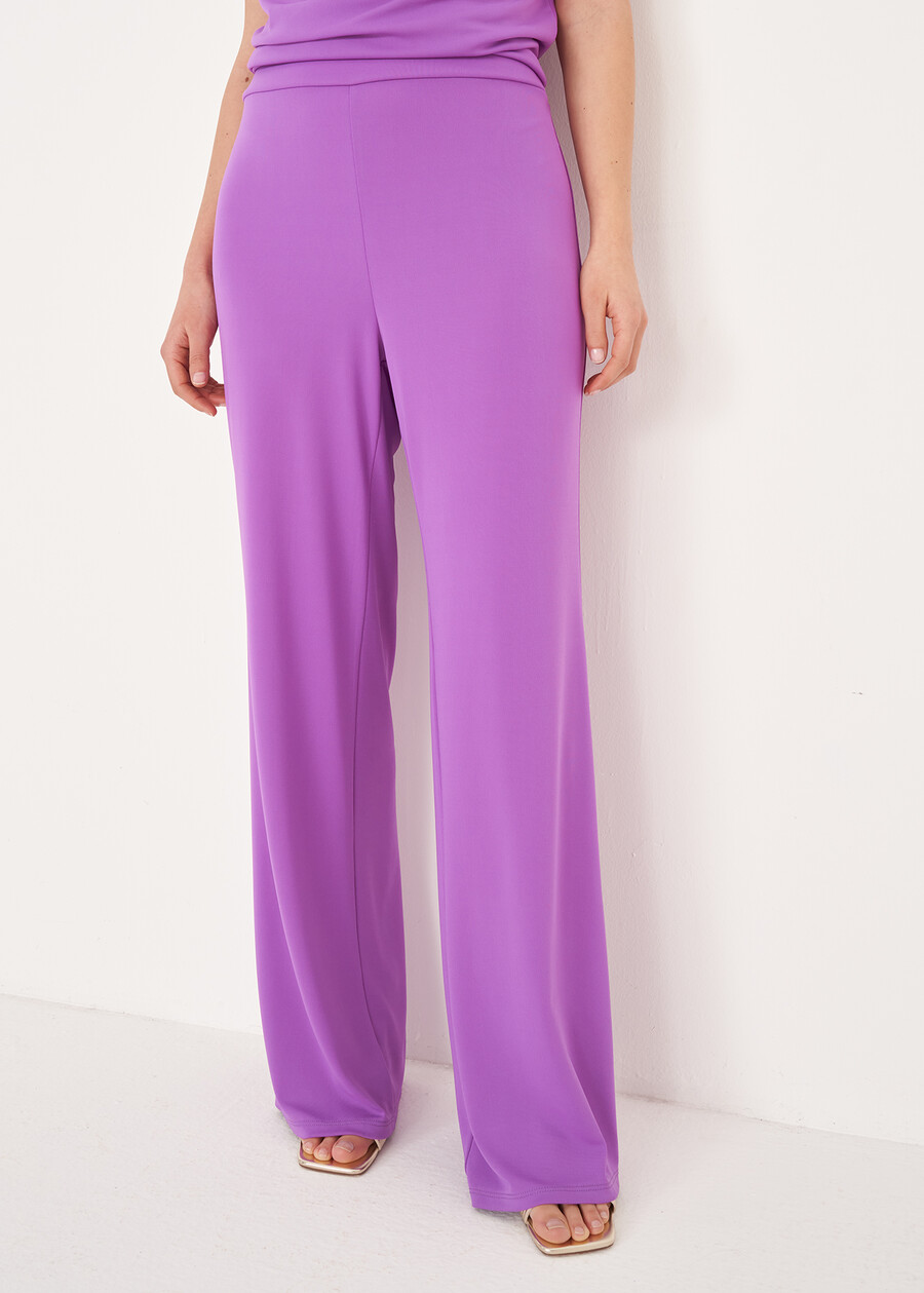 Pantaloni Plinio Comfort Jersey VIOLA MULBERRY Donna , immagine n. 2