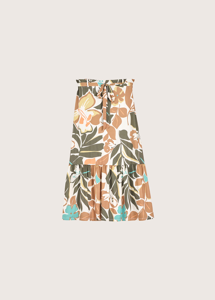 Gale-Jablo patterned skirt BEIGE NARCISO Woman , image number 5
