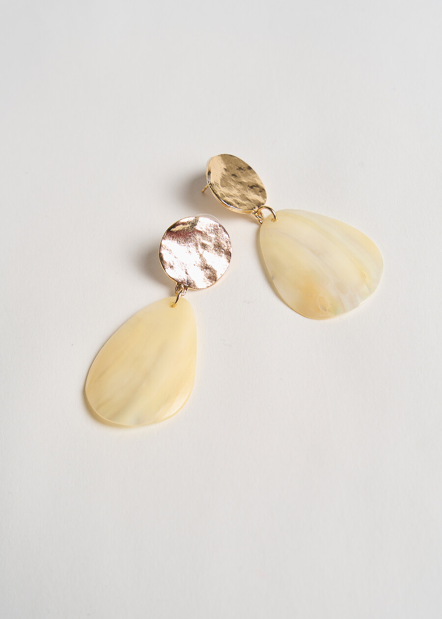 Gloria mother of pearl earrings BIANCO WHITE Woman , image number 2