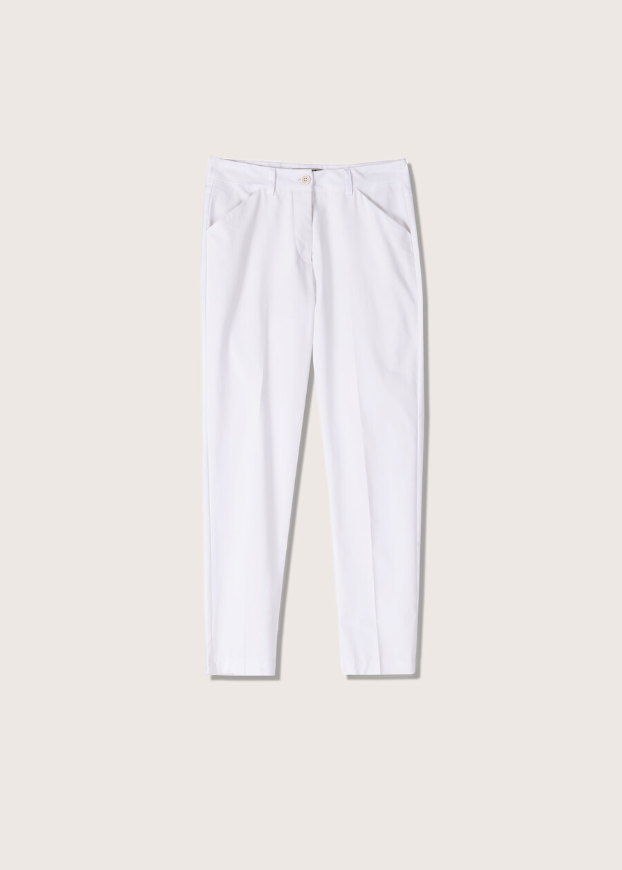Pantalone Kate in cotone BIANCO Donna , immagine n. 5