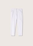Pantalone Kate in cotone BIANCO Donna immagine n. 5
