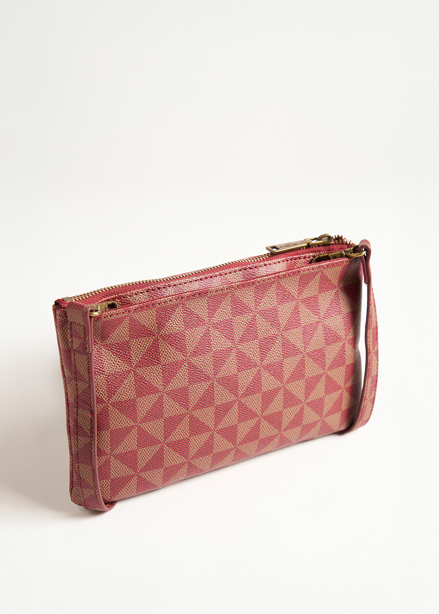 Tracolla Tonga Bag fantasia geometrica ROSSO CHIANTI Donna , immagine n. 2