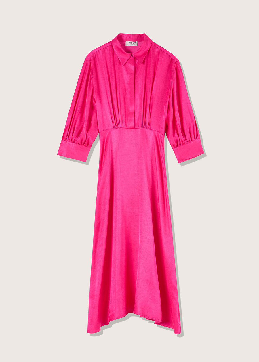 Abito lungo Alexander in satin ROSA IBISCUS Donna , immagine n. 4