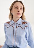 Camicia Caya 100% rayon BLU CELESTE Donna immagine n. 2