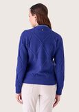 Cardigan Tancredi in misto viscosa BLU MEDIUM BLUE Donna immagine n. 3