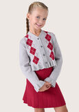 Mosty cardigan style jersey for girls GRIGIO MEDIUM GREY Woman image number 1