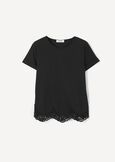 T-Shirt Silvy 100% Cotone BIANCO WHITENERO BLACK Donna immagine n. 4