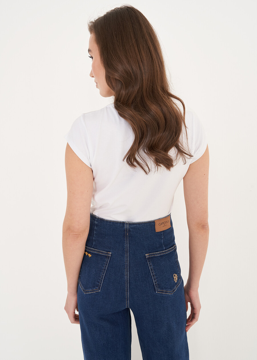 Sunny t-shirt with horn print BIANCO WHITE Woman , image number 3