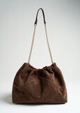 Borsa a sacca Bayl in eco camoscio MARRONE Donna immagine n. 3