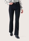 Danny cotton denim trousers NERO BLACK Woman image number 2