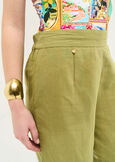 Bermuda Belen in lino e cotone VERDE Donna immagine n. 4