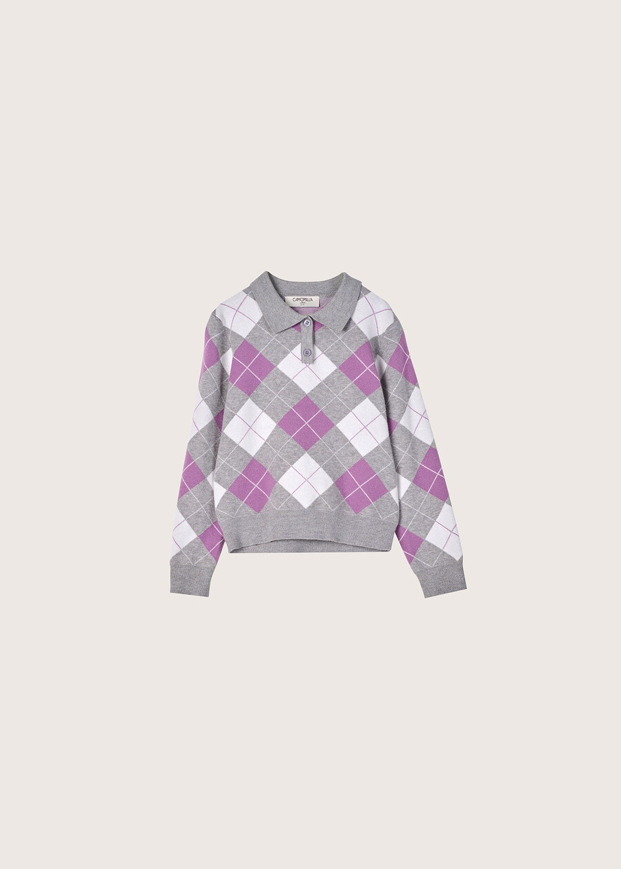 Maglia Magic da bambina modello polo GRIGIO LIGHT GREY Donna , immagine n. 5