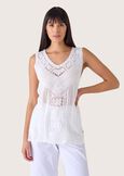 Top Teas in crochet BIANCO Donna immagine n. 1