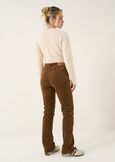 Pantaloni Cindy flare in velluto VERDEMARRONE Donna immagine n. 4