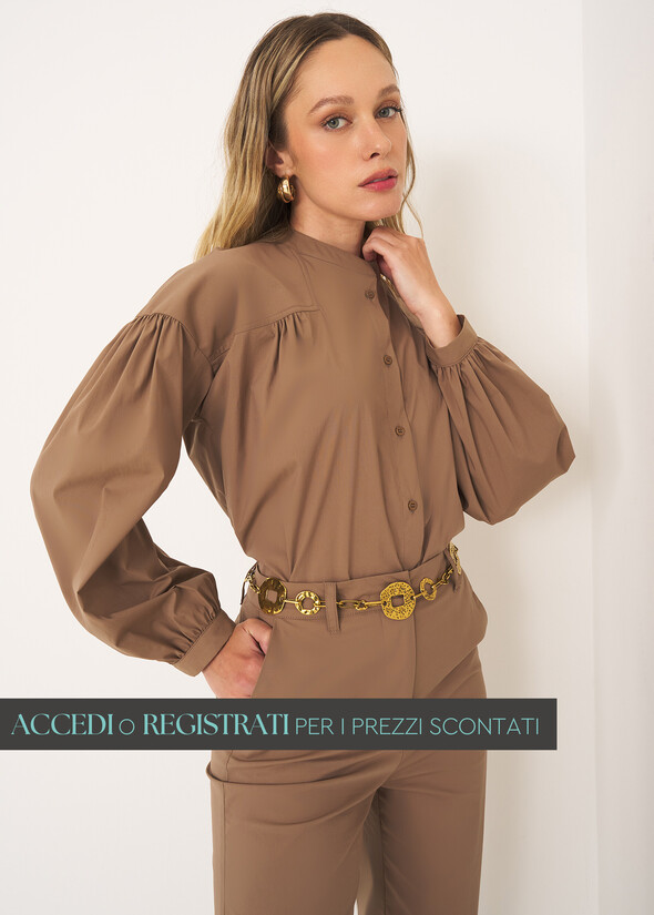Camicia Charlotte in cotone BEIGE Donna null