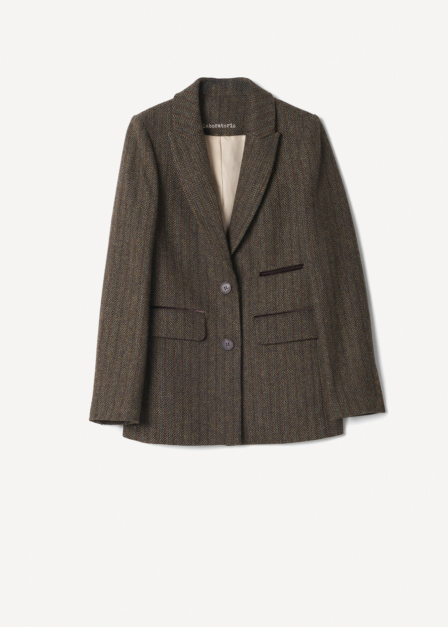 Giacca Gabriella da tailleur MARRONE FANGO Donna , immagine n. 7