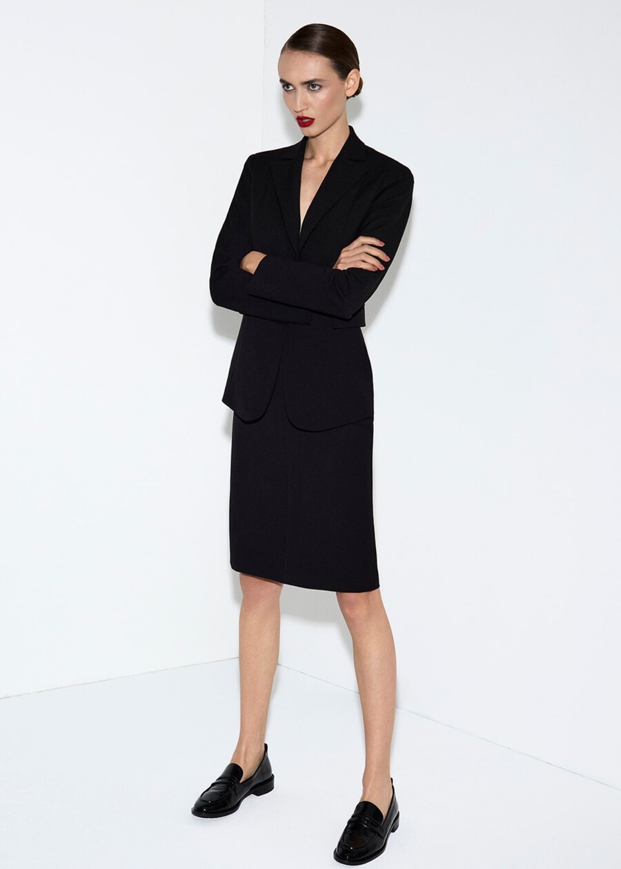 Gonna Gladys in tessuto tecnico NERO BLACKBEIGE GESSOBLU Donna , immagine n. 1