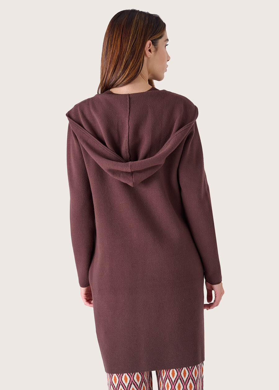 Cardigan Cecil in maglia MARRONE CASTAGNA Donna , immagine n. 4