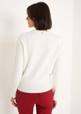 Marisol sweater with jewel detail ROSSOBEIGE LATTE Woman image number 3