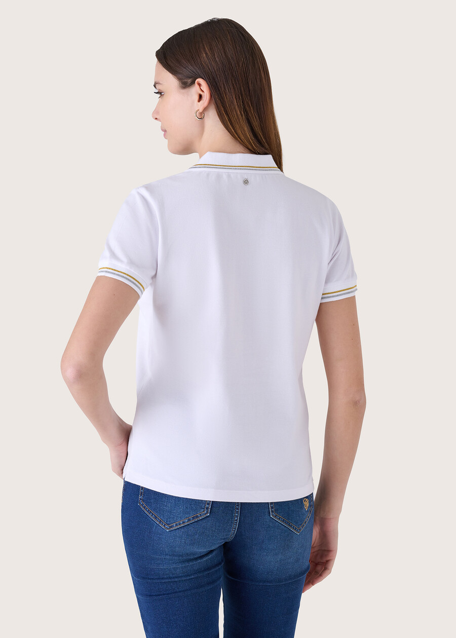 T-shirt Sadhua in cotone pettinato BIANCO WHITE Donna , immagine n. 3