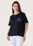T-shirt Sunti in ecovero NERO BLACK Donna immagine n. 1