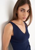 Top Tary con scollo a V BLU NAVYBIANCO BURRO Donna immagine n. 2