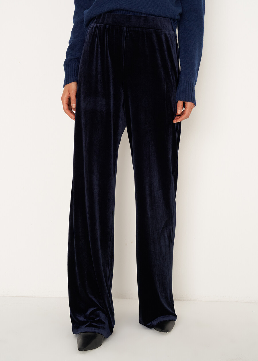 Pantaloni Payam in velluto BLU MIDNIGHTVIOLA VINACCIA Donna , immagine n. 2