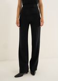 Ashley trousers in fluid cady NERO Woman image number 3