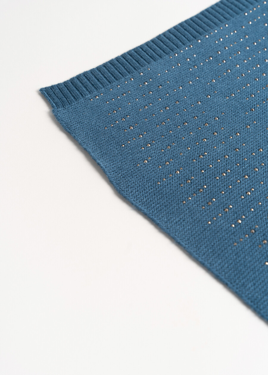 Skye scarf with micro rhinestones ROSSO MAGENTAVERDE PAVONE Woman , image number 3