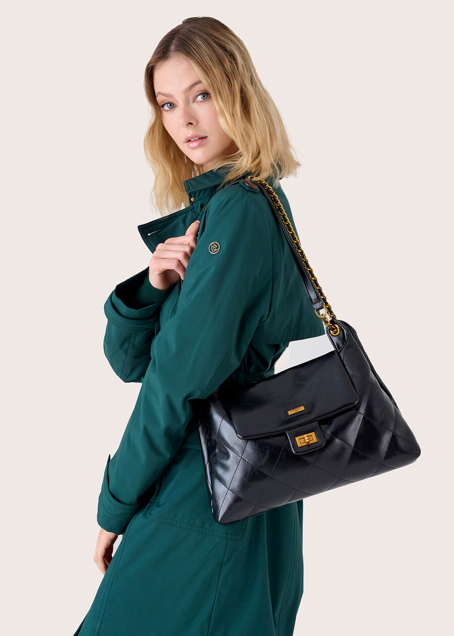 Tracolla Berta in ecopelle NERO BLACK Donna , immagine n. 2