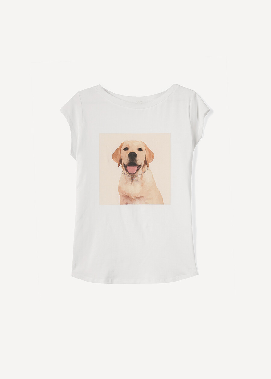 T-shirt Silla in Cotone con Stampa BEIGE LATTE Donna , immagine n. 4