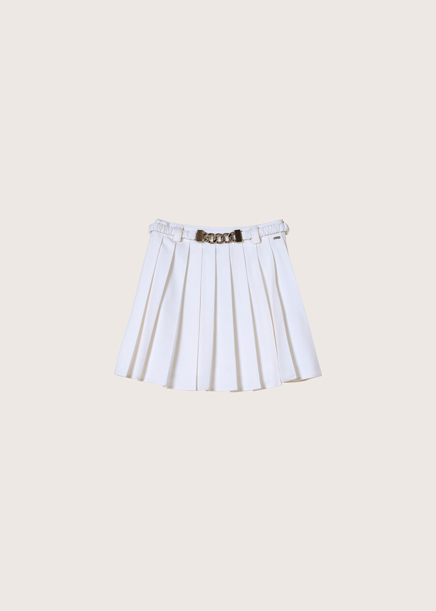 Gery pleated skirt BIANCO WHITE Woman , image number 5