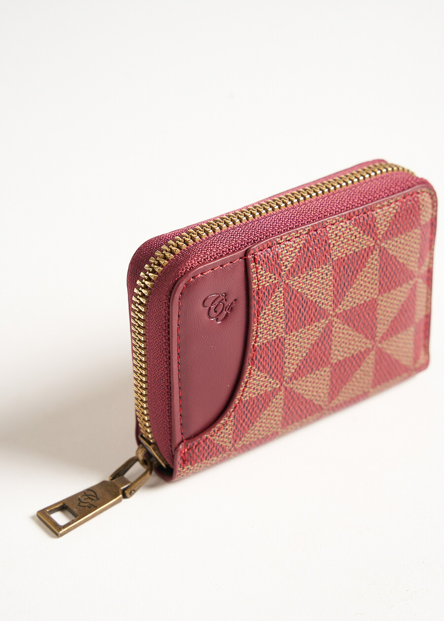 Gift Idea – Geometric-Print Shopper e Matching Wal ROSSO CHIANTI Woman , image number 3