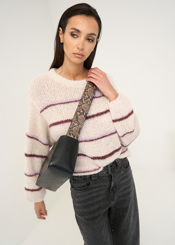 Banji python-detail crossbody bag NERO Woman null