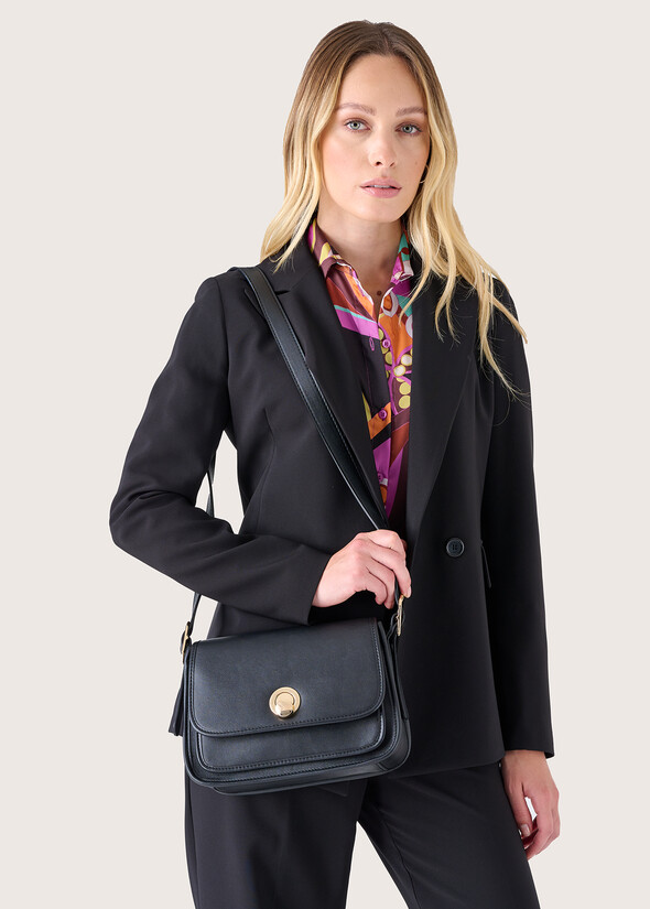 Borsa a tracolla Bobbi in ecopelle NERO BLACK Donna null