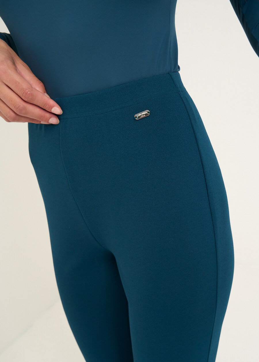 Pantaloni Victoria a zampa ROSSO BORDEAUXVERDE GARDENMARRONENERO Donna , immagine n. 4