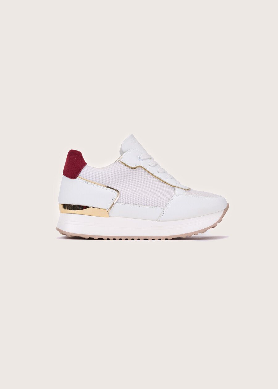 Sherly eco-suede sneakers BIANCOBLUE OLTREMARE  Woman , image number 3