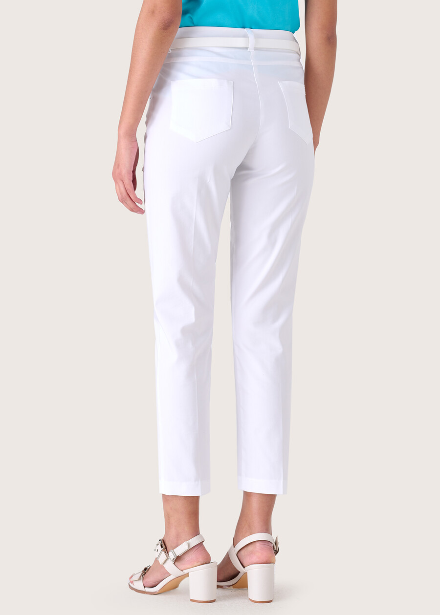 Pantalone Kate in cotone BIANCO Donna , immagine n. 4