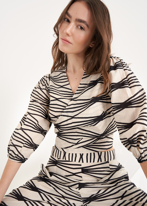 Camicia Crop Cool Fantasia BEIGE LATTE Donna null