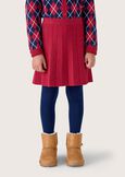 Gery knitted skirt for girls ROSSO CARPET Woman image number 2