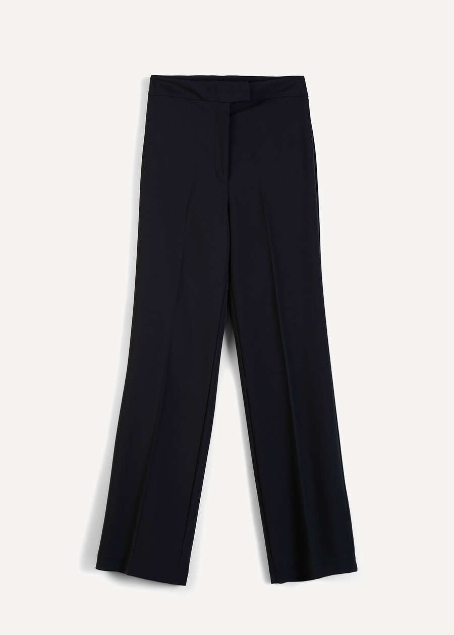 Ashley trousers in fluid cady NERO Woman , image number 6