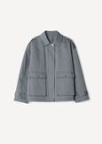 Gary jacket with hidden zip MARRONE TERRABLU GRAFITE Woman image number 5